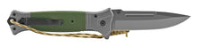 Load image into Gallery viewer, 10.75&quot; Tactical Folding Pocket Knife with Paracord Wrist Strap - Olive Drab Green
